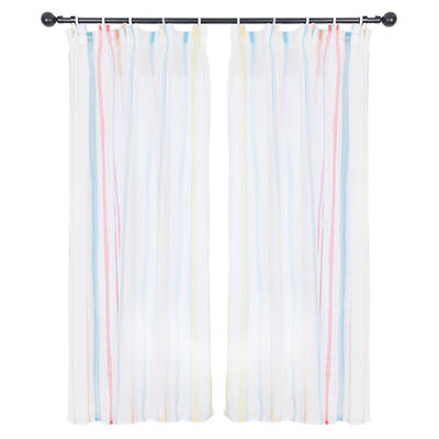

Vertical Bar Digital Print Polyester Window Blinds Drapes Blackout Curtain