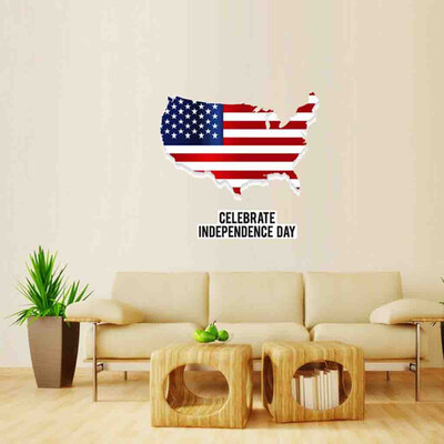 

Toponeto Independence Day July 4 Vinyl DIY Wall Sticker Decals Home Decor Bedroom
