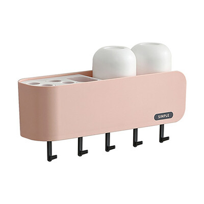 

Gobestart New Hanging Bathroom Kitchen Utensil Box Toothbrush Storage Rack