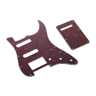 

SSH Guitar Pickguard Set with Back Plate Screws PVC Pick Guard for American ST Electric Guitars White Pearl