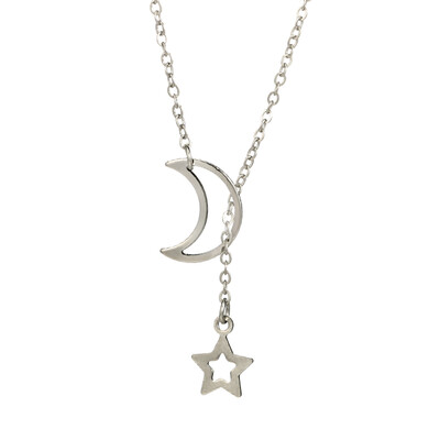 

Tocona Gold Silver Color Star Moon Chains Necklaces for Women Girls Bohomia Alloy Necklace Long Pendant Necklace Collar 5635
