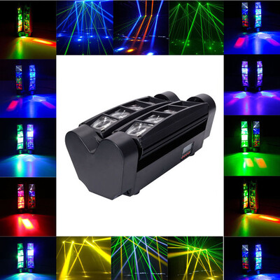 

Ktaxon 60W 83W RGBW LED Auto Master-Slave Sound Active Spider Beam Moving Head Stage Lighting DJ Disco Party Light