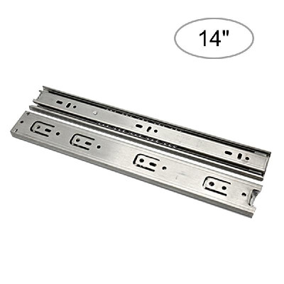 

2pcs Drawer Slides Steel Ball Slide Low Noise Ball Bearing Drawer Slides 1-Pair Heavy Duty Drawer Slides Drawer Guide Rail Steel B