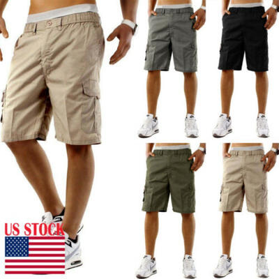 

Mens Military Combat Straight Shorts Casual Cargo Workout Shorts Pants Trouser