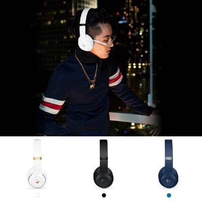 

Beats Studio 3 Wireless Headphones Bluetooth Headset On-ear Music Headphones Noise Reduction Earphones wMicrophone Black Second-h