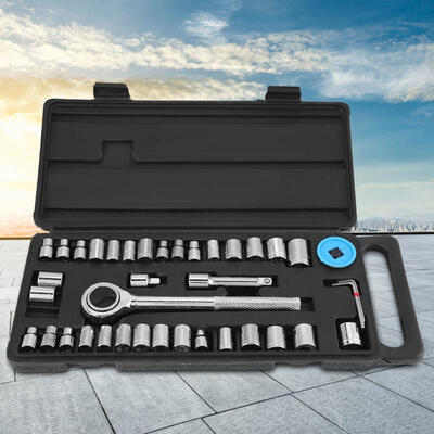 

Greensen 40pcs Sleeve Combination Repair Tool Kit Wrench Socket Hardware Tool