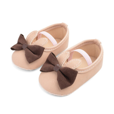 

Toddler First Walkers Baby Girls Shoes Bow PU Leather Shoes Soft Sole Crib Shoes Spring Autumn 0-18M