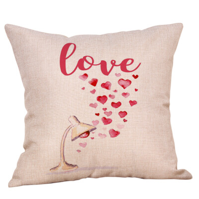 

Siaonvr Happy Valentines Day Throw Pillow Case Sweet Love Square Cushion Cover