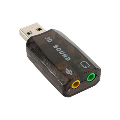 

USB Sound Card USB Audio 71 External USB Sound Card Interface For Laptop PC MicroData For Speaker