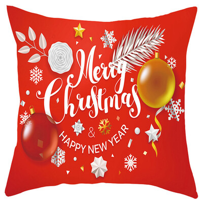 

Siaonvr Merry Christmas Short Plush Pillowcase Sofa Pad Set Home Decoration 18x18 Inch