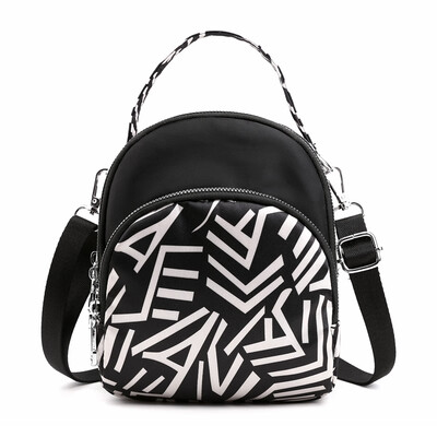 

Multilayer Messenger Bag Womens Small Fresh Ethnic Nylon Hand Bag Lightweight Waterproof Single Shoulder Bag Mini