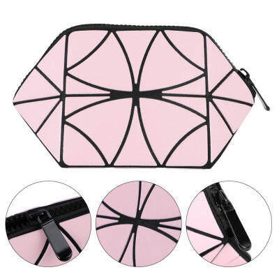 

Greensen Fashion Folding Geometric Cosmetic Toiletry Case Makeup Organizer Travel Storage Bag