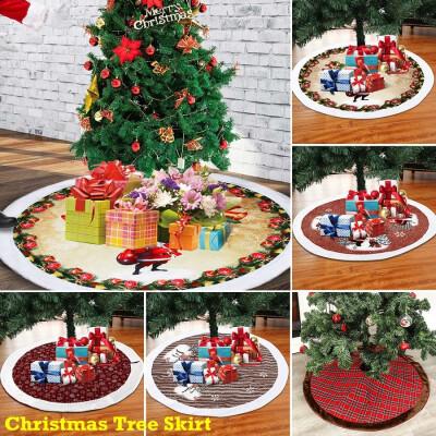 

98107120cm Xmas Plush Christmas Tree Skirt Carpet Party Ornaments Christmas Decoration