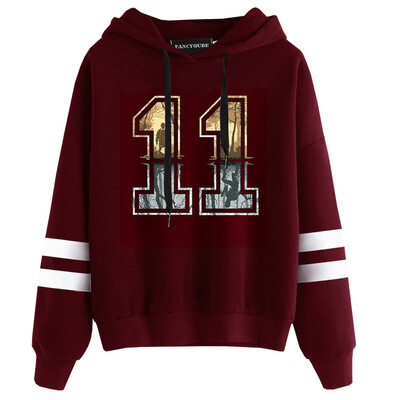 

Herqw61 Womens Stranger Things 3 Netflix Movie Hoodie Hip Hop Fans Stripe Long Sleeve Sweatshirt