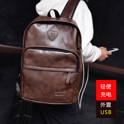 

Ai Biao Shoulder Bag Men Backpack Leisure Fashion Student Bag Computer Bag Han Chao Bag