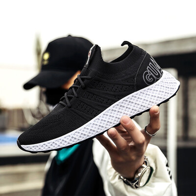 

Fashion mens flying woven mesh sports running shoes trend shoes running shoes