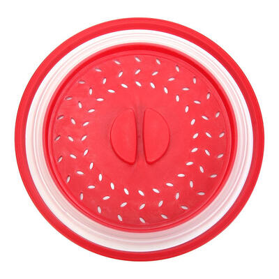 

Collapsible Microwave Cover Silicone Fruit Vegetables Colander Strainer Lid