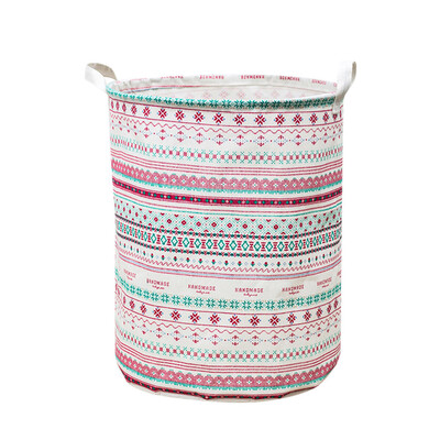 

Siaonvr Waterproof Canvas Laundry Clothes Basket Storage Basket Folding Storage Box B