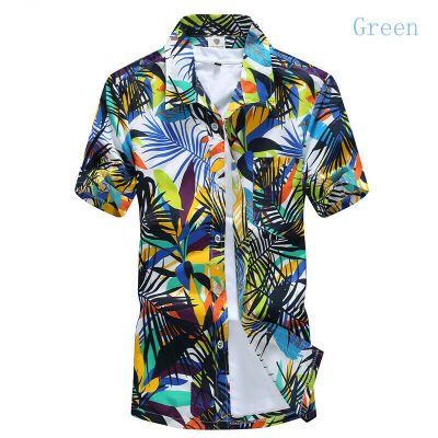 

Men Aloha Hawaiian Shirts Short Sleeve Holiday Summer Fancy Beach Tops Plus Size