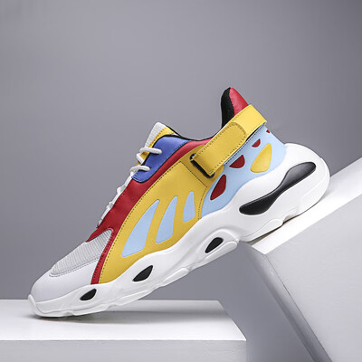 

Ins super fire shoes boys sports shoes Korean version of the trend of summer mesh casual students running old slab shoes