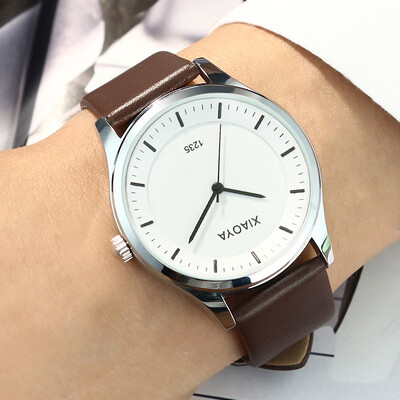 

Korean watch female student Korean fashion trend simple female watch belt black middle school student couple watch