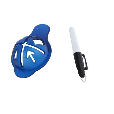 

Golf Practice Set Golf Ball Liner Marker Tool With Marker Pen Portable Golf Ball Alignment Tool Golf Training Accessorie