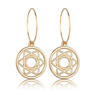

La Melodie Champagne Gold Heart Shaped Round Earrings Bohemian Elizabeth Map Earrings Earrings 2019 DIY Bohemian Style Jewelry