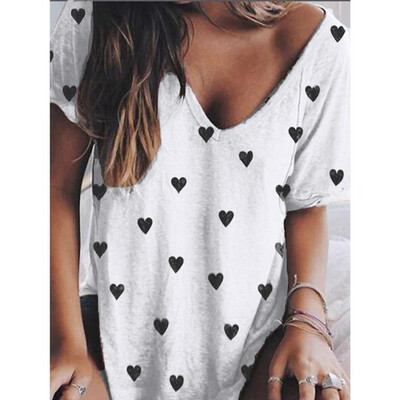 

Starmoon Womens Summer Casual Print Tops Short Sleeve T-Shirts Blouse