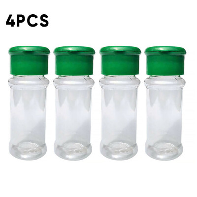 

4pcs Kitchen Supplies Seasoning Bottle Salt Can Storage Box Spice Jar Tank Can