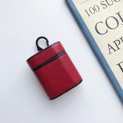 

Leather Wireless Earphones Case Premium Leather Carrying Case For AirPods 12