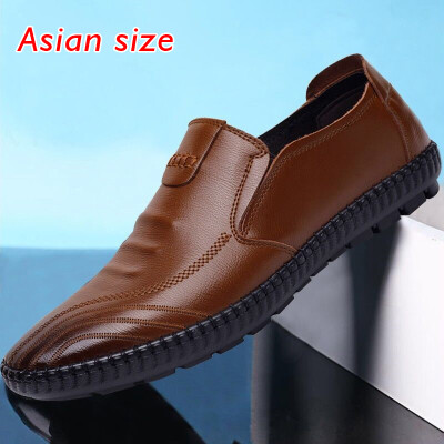 

2019 Men PU Leather Casual Business Shoes Breathable Anti-skid Loafers Moccasins