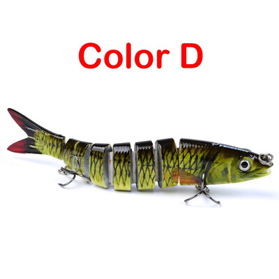 

VISSEN 1PCS 1328cm 19g Fake Lures Artificial Multi-section Fishes Fishing Bait Flexible Baiting Lure Fishing Trolling Wobblers