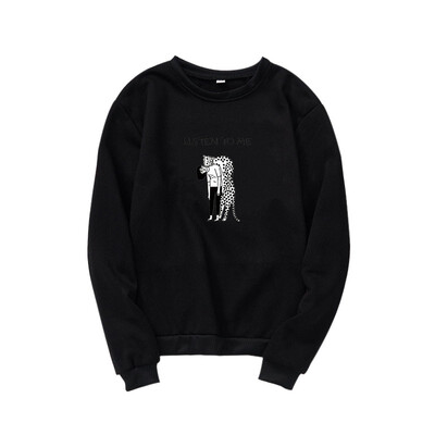 

Women Cartoon Printing Hoodies Pullover Autumn Winter Loose Fleece Thick Sweatshirt