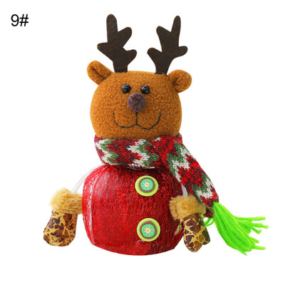 

Christmas Santa Deer Snowman Pattern Apple Candy Gift Storage Bag Tree Decor