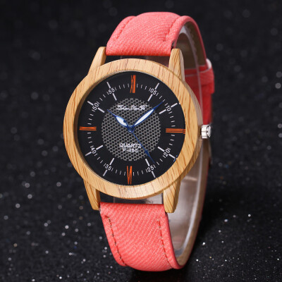 

〖Follure〗Nature Wooden Watch Minimalist Clock Bamboo Denim Fashion Cool