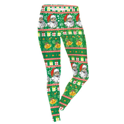 

Women XMAS Leggings YOGA Gym Christmas Print Legging Sport Pants Fitness Trouser