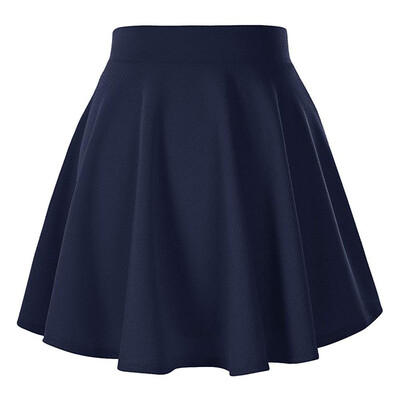 

Roseonmyhand Fashion Womens Solid Color Elastic Band Mini Skirt Ball Gown Skirt