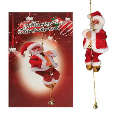 

Siaonvr Electric Climbing Ladder Santa Claus Christmas Figurine Ornament Gifts