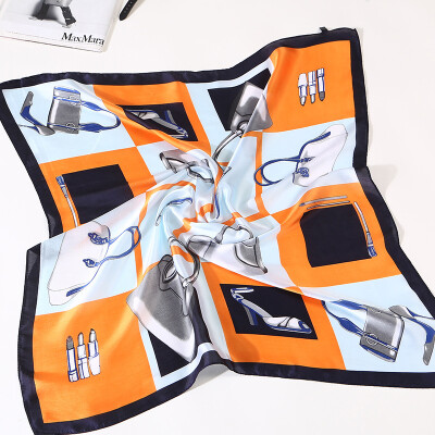 

Korean fashion ladies bag lipstick small square silk silk scarf wild scarf scarf FJ067