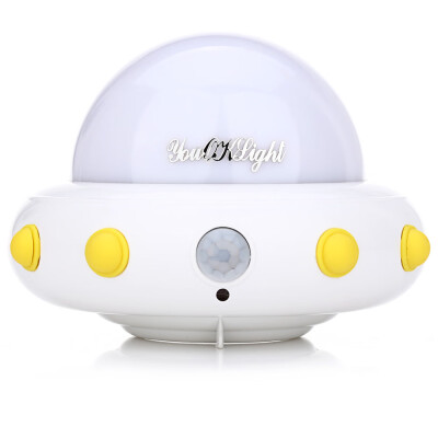 

YouOKLight DC 5V 1W Flying Saucer UFO Shaped LED Night Light Motion Sensor Lamp for Kids Nursery Bedroom