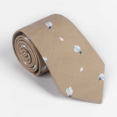 

Spot generation of men&women with the same Japanese Harajuku style tie Korean version of the lady tie small floral cotton tie male