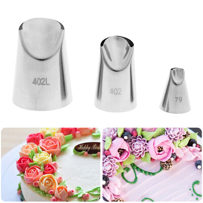 

3 PCS Stainless Steel Cream Cakes Kitchen Set Bakeware Cooking Tools