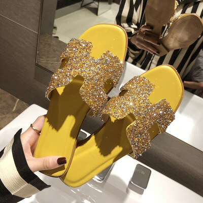 

Korean fashion h slippers in summer