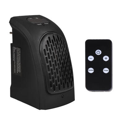 

Portable Mini 400W Fan Heater Electric Wall Warmer with Remote Control