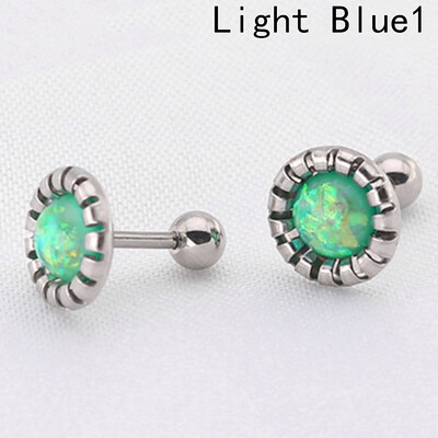 

New Design Glitter Stud Earrings Women Jewelry Small Round Party Earrings 18 Colors Option