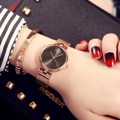 

Shell face diamond sanding watch female waterproof belt ladies watch trend female watch