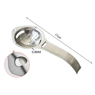

Stainless Steel Egg Yolk Separator Cake Cooking Mini Egg White Divider Filter Kitchen Gadgets