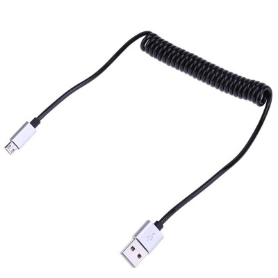 

1 Meter Micro USB Port Data Transfer Sync Charging Stretchable Spring Cable