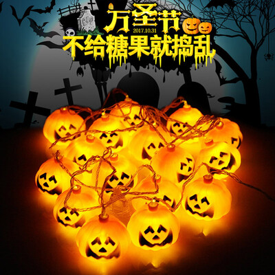 

LED string lights lanterns flashing lights Halloween Christmas New Years Day birthday party layout venue decoration lights warm white 3 meters 20 lights batt