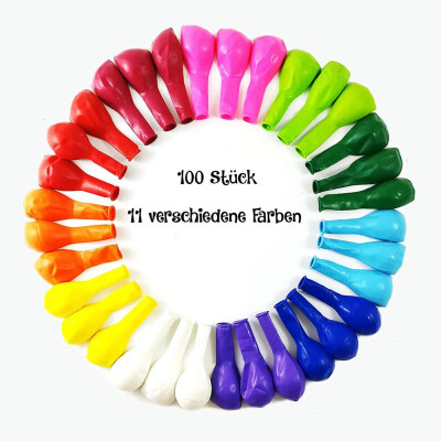 

New Hot 100pcs Portable Colorful Balloons Practical For Christmas Party Birthday Party Weeding Party Festival Party